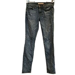 J‎ Brand Womens Jeans Denim Blue Star Print Size 27